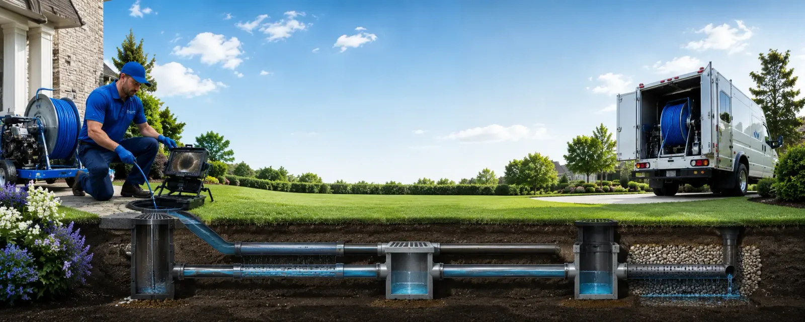 Outdoor drain cleaning information for Dalzell, IL